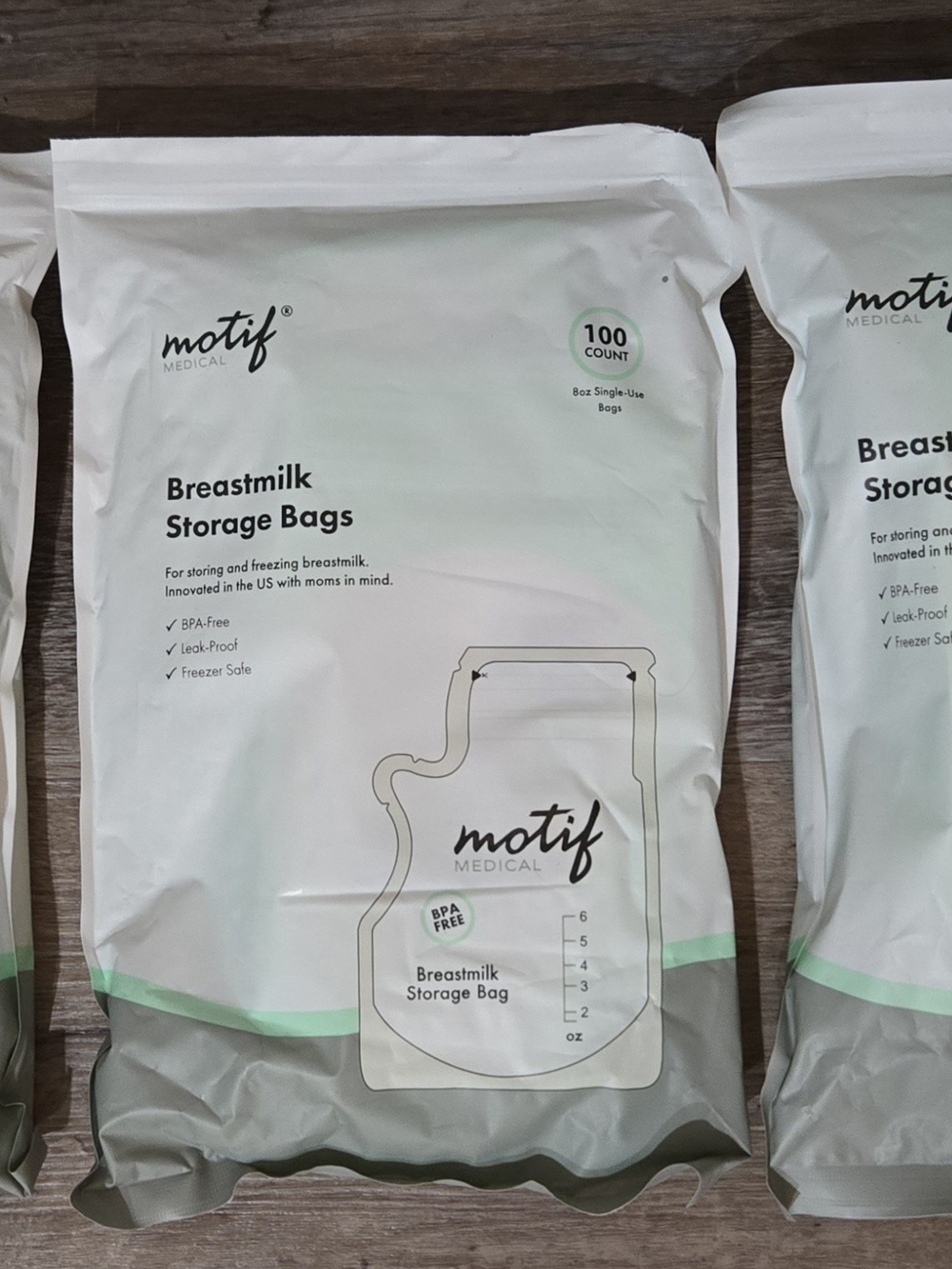 3 Packs Motif Medical Breastmilk Storage Bags – 300 Total – NEW Sealed